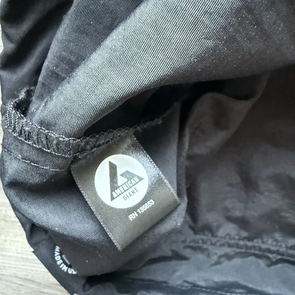American Giant Black Windbreaker Jacket - Picture 8 of 9